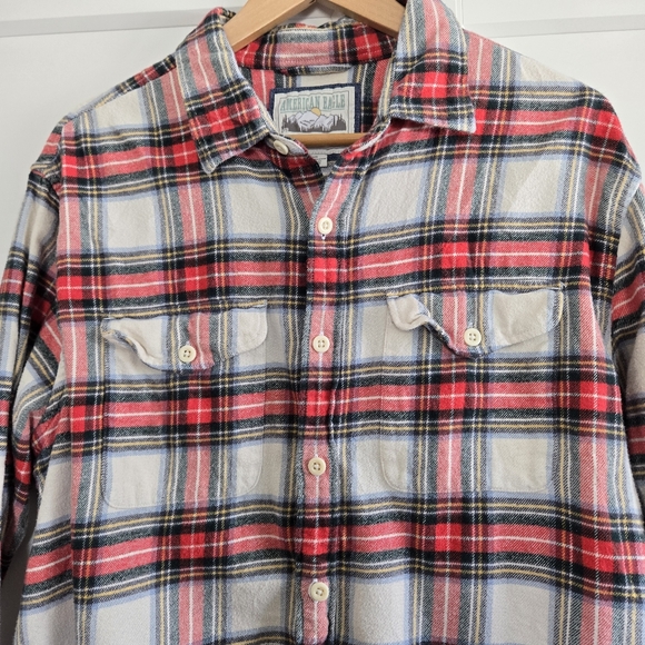 American Eagle Mens Large Plaid Button Down Shirt - Picture 3 of 9